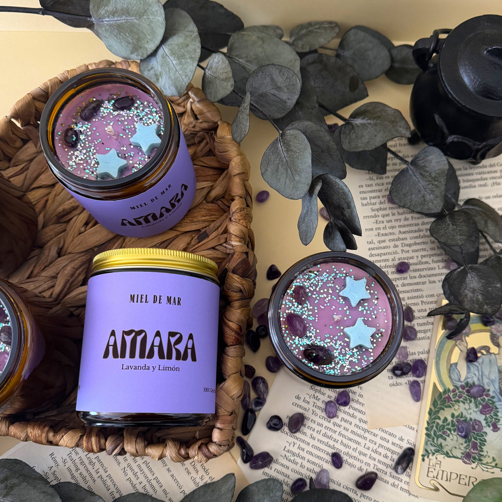 Vela Amara - Lavanda y Limón
