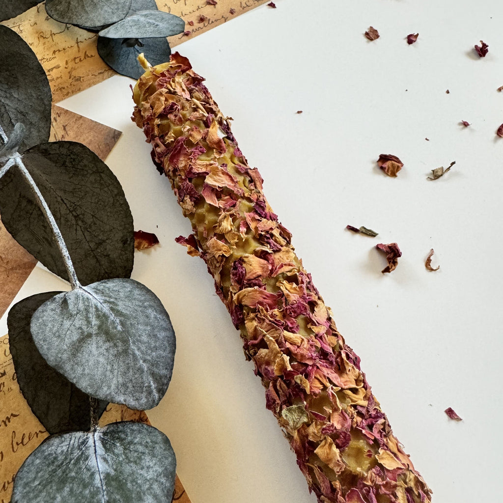Vela de Miel Amor y Calma · Rosas