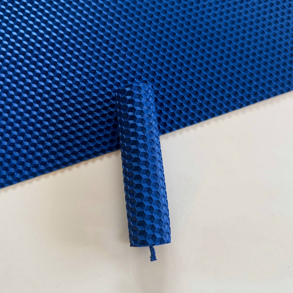 Vela de Miel Azul Oscuro