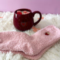 Vela en Taza Corazón + Calcetines
