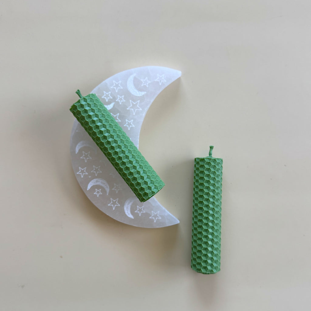 Vela de Miel Verde Esmeralda