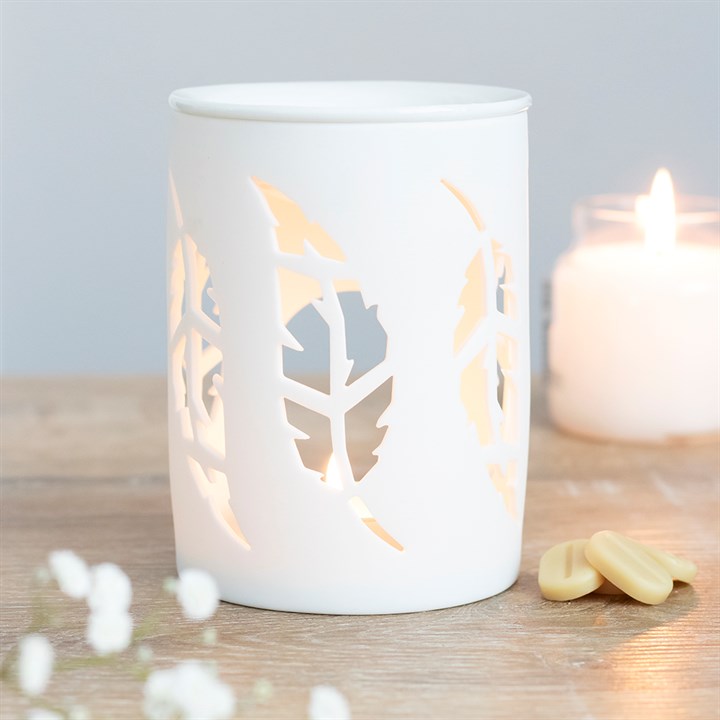 Quemador de Wax Melts Plumas