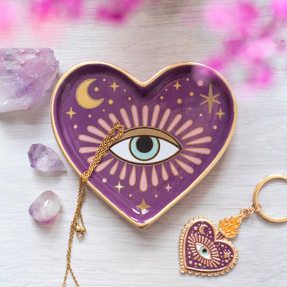 Plato Portavelas Corazón Visión Sagrada